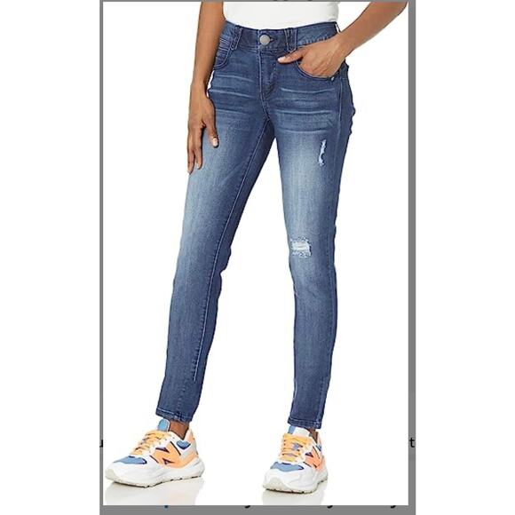 Democracy Ab solution Skinny Vintage Wash Distressed Jeans 6 - Picture 1 of 10